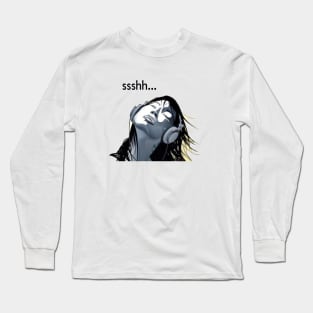 sshhh music listener Long Sleeve T-Shirt